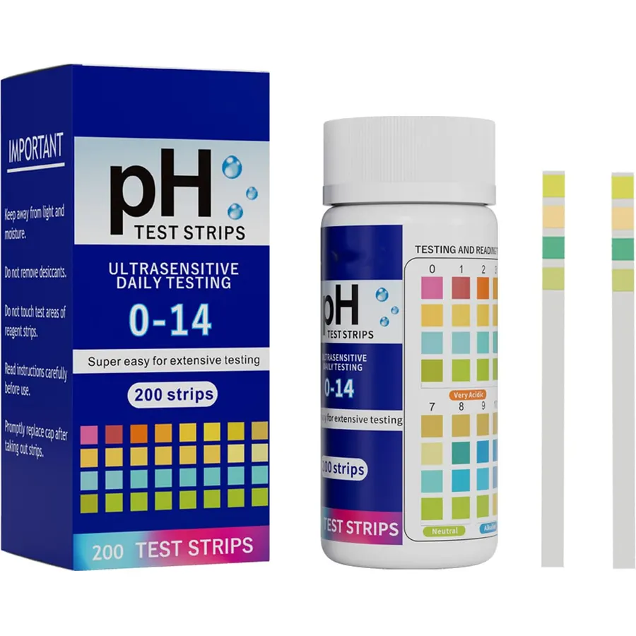 0-14 pH Test Strips, 200 Count Fast & Accurate Litmus Paper