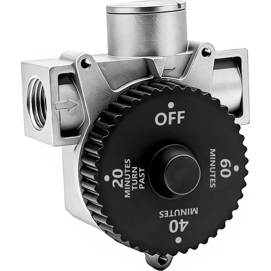 1 Hour Gas Shut Off Timer Valve for Propane & Natural Gas