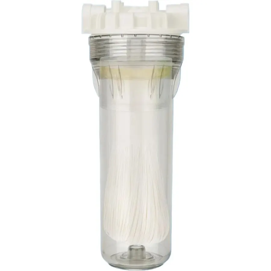 10-inch Clear Filter Bottle, 4-inch Water Filter Cartridge Pre-Filter Hand Wash Membrane