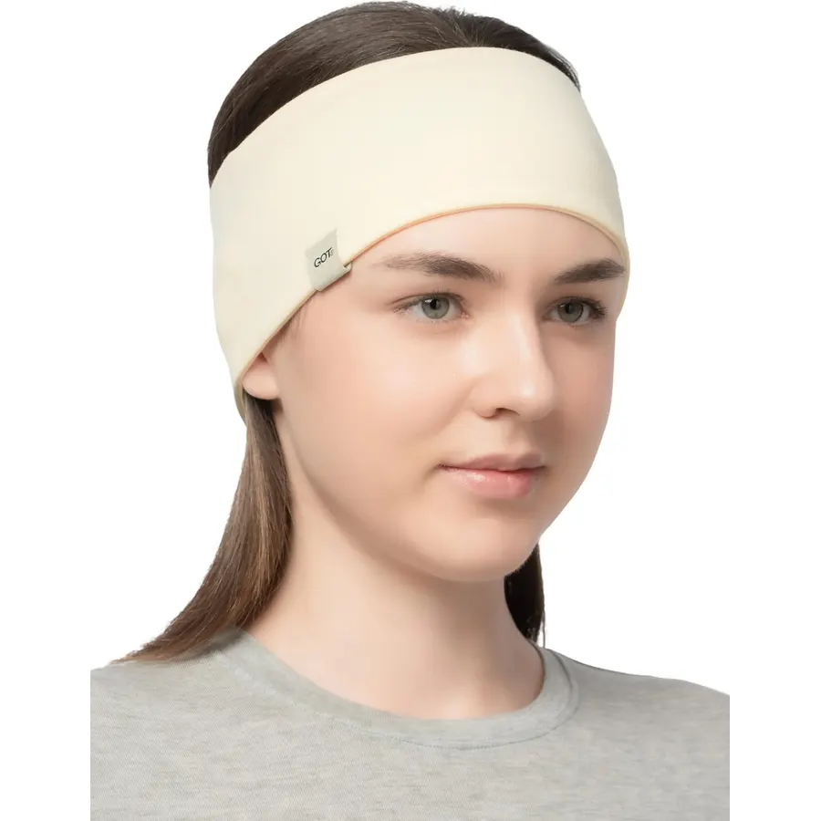 100% Merino Wool Ear Warmer Headband - Running Ski Winter for Men Women