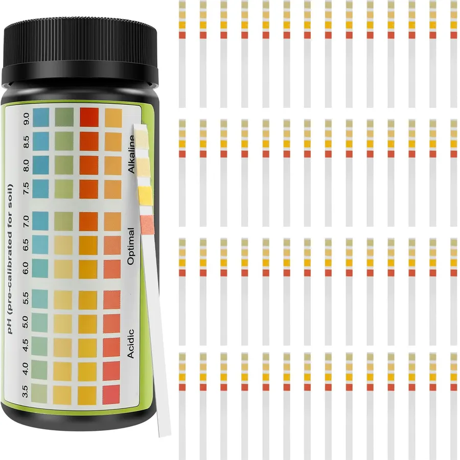 100 Pack Soil PH Test Kit, (3.5-9.0 Range) Soil PH Tester, Litmus Paper Test Strips, for Accurate Testing PH Level of Garden Lawn Grass Flower Vegetable Compost Dirt