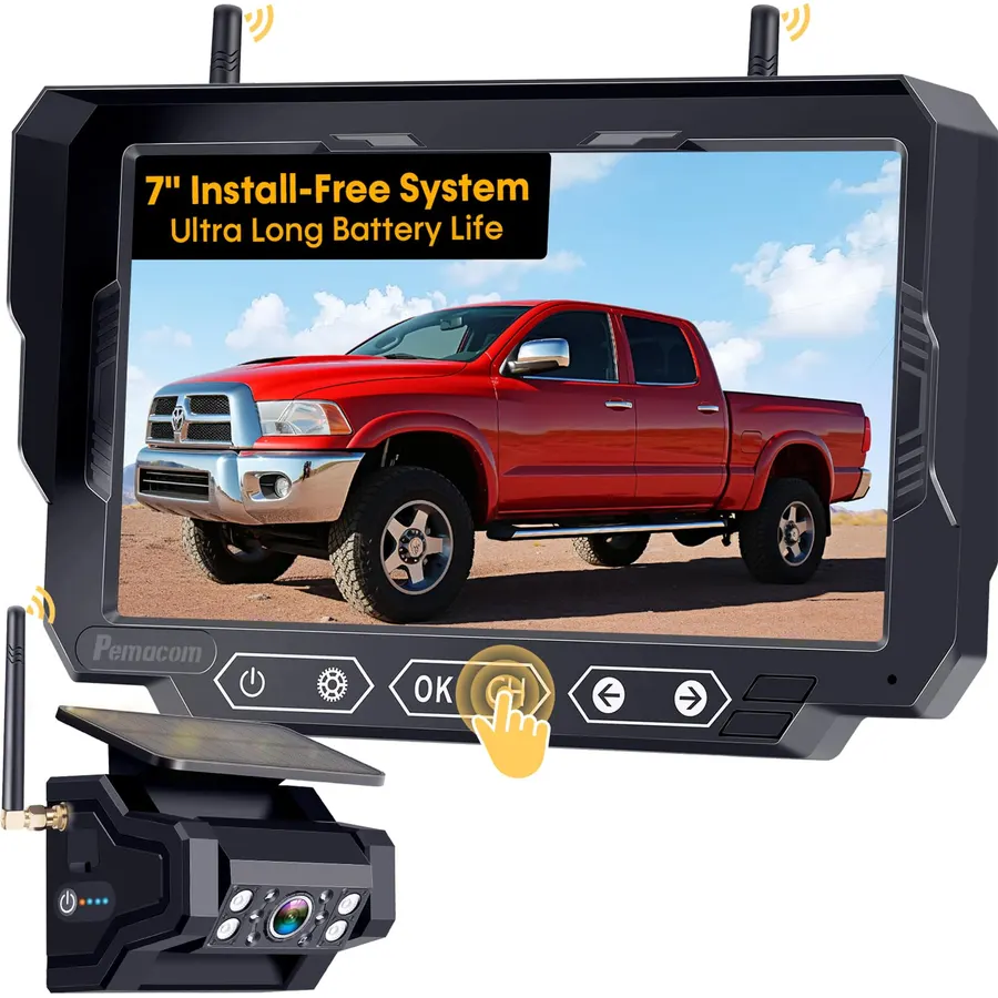 1080P HD Wireless Backup Camera - 1 Minute Magnetic Easy Install No Wiring