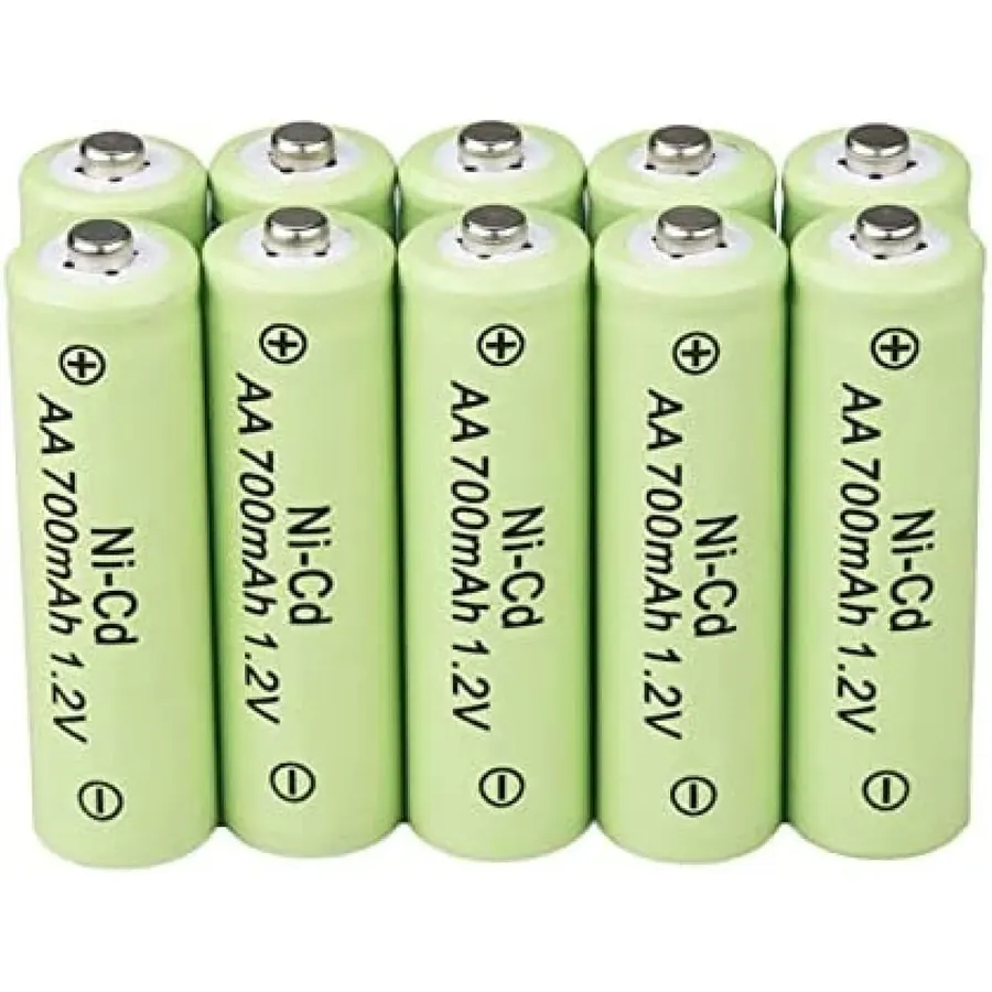 【10pcs】 aa Nicd Rechargeable Batteries 700mah 1.2v Garden Solar Ni-cd Led Light