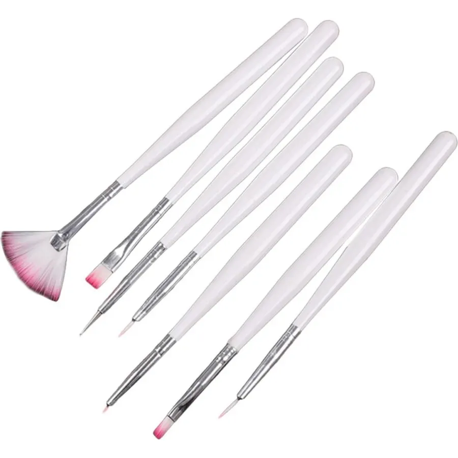 14pcs Nail Art Brush Set, Nylon Plastic Painting Tools for Manicure