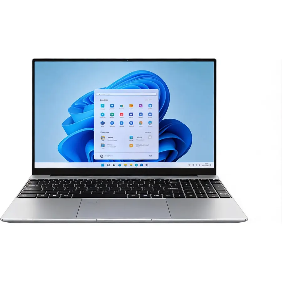 15.6'' Laptop Windows 11, 256GB SSD, 8GB RAM, Intel Core i3-6100U, 1080p FHD IPS Display, Backlit Keyboard, Fingerprint, WiFi5, Mini-HDMI, USB3.2 Gen1, TF Card Slot, for Business, Study, Work