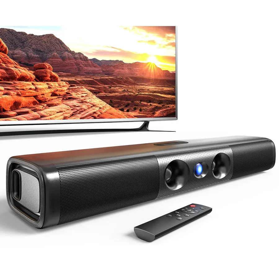 17 Inch Sound Bar for Smart TV, Dual‑Horn Port for Rich Deep Bass
