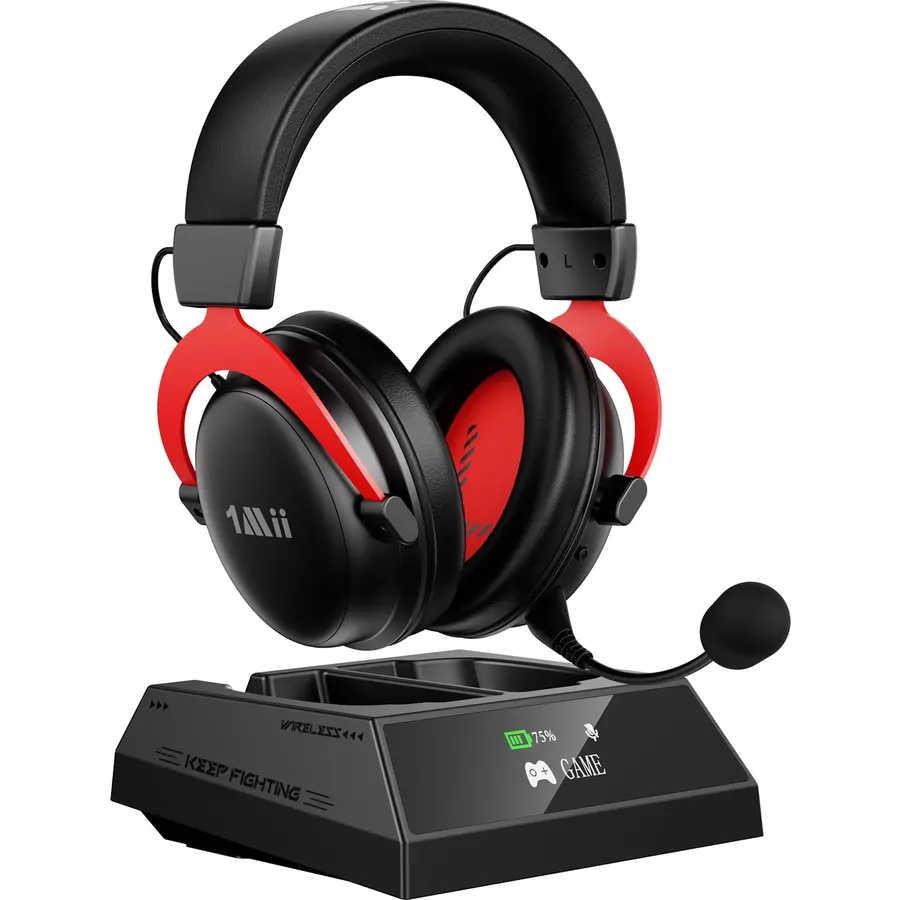 1Mii Aurisonic GX Wireless Gaming Headset for PC/PS5/PS4 with Charging Base
