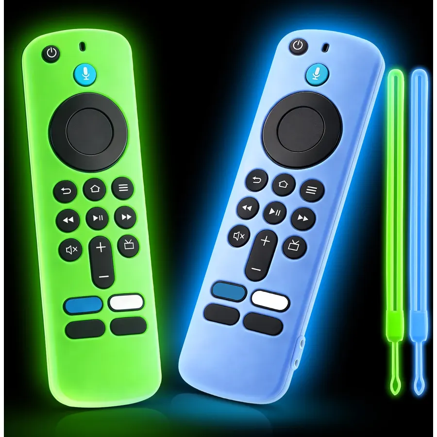 2-Pack Remote Cover for Streaming Stick 4K, 3rd Gen, HD, Green & Purple