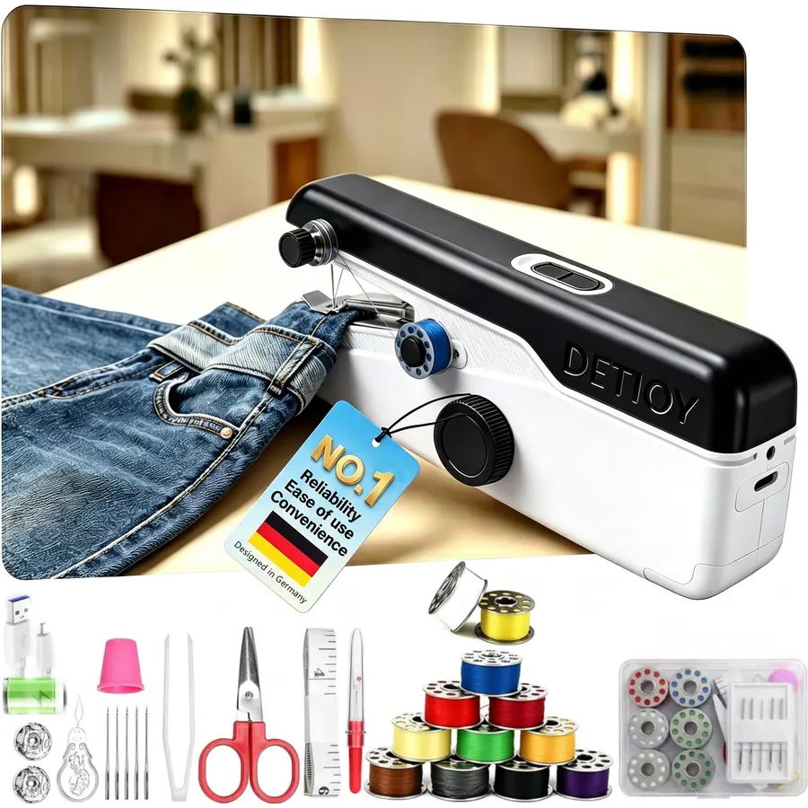 2026 Upgraded Handheld Sewing Machine 【Anti-Tangling・Tested 10000+】, Black