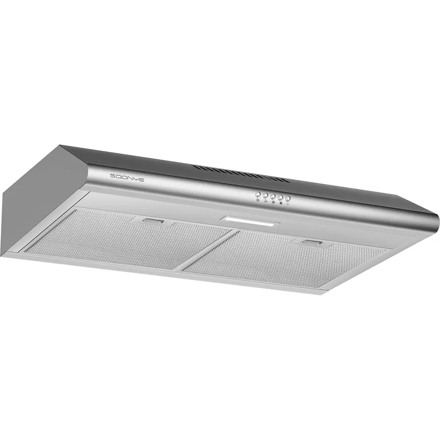 SNDOAS Under Cabinet Range Hood 30 inch,Stainless Steel Ducted/Ductless Range Hood with Touch/Gesture/Remote Control,700CFM & 3-Speed Kitchen Stove Vent Hood,Baffle Filters,3 Air Vents
