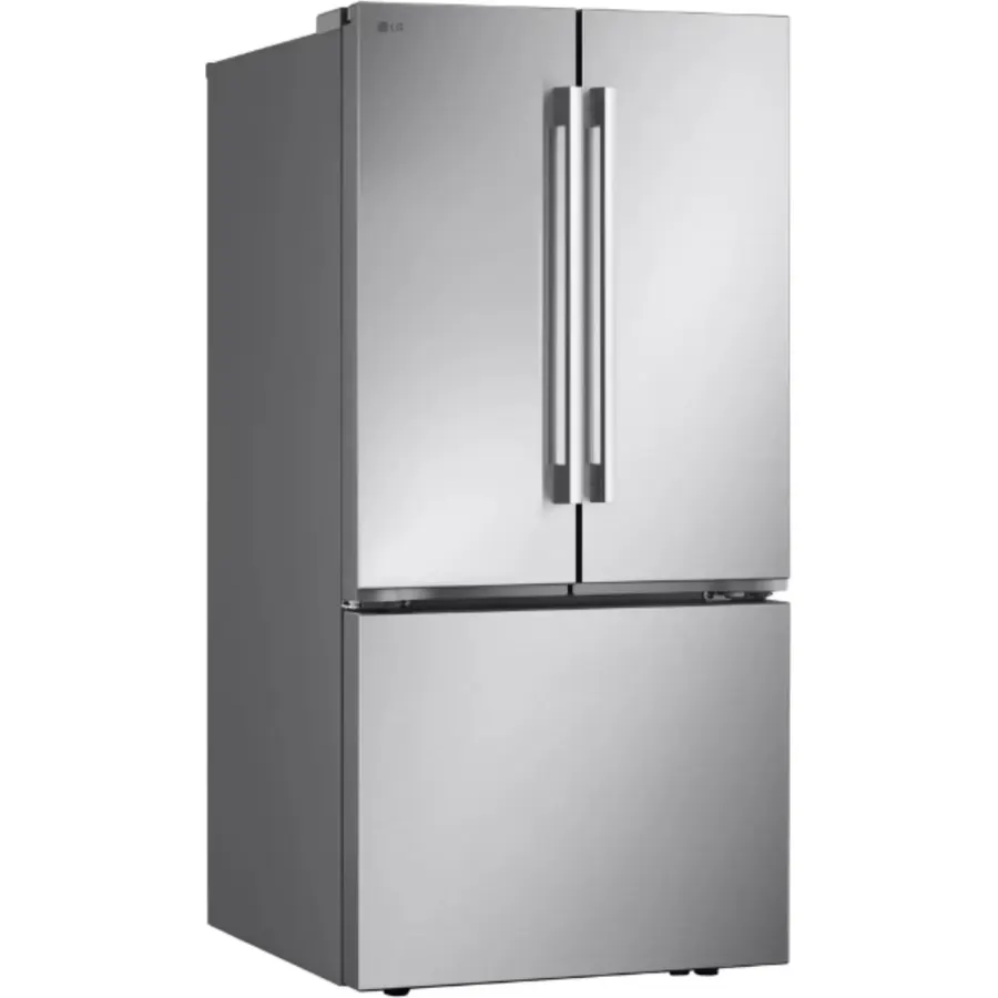 33 in. W 25 cu. ft. SMART Standard Depth French Door Refrigerator in Print Proof Stainless Steel