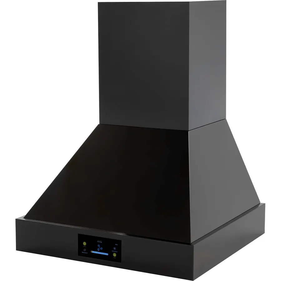 36 Inch Professional Wall Mount Range Hood, 1000 CFM Vent Hood with Ultra-Quiet Multi-Speed DC Motor, LED Lighting & Dishwasher-Safe Baffle Filters – Black Stainless Steel