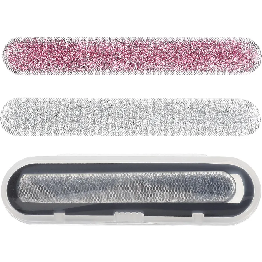 3pcs Glass Nail File Manicure Polishing Tool Compact Double Sided
