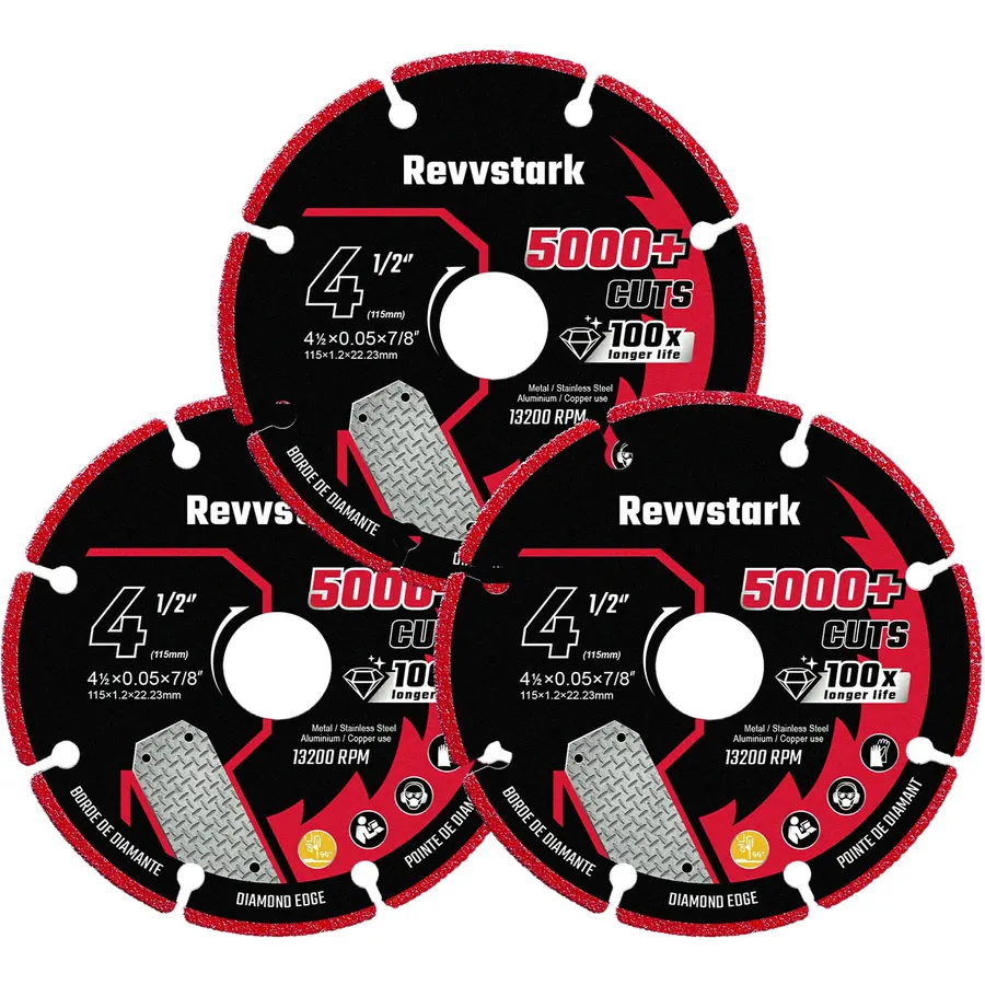 4 1/2 in Cut Off Wheel Diamond Cutting Wheel for Metal 7/8" Arbor
