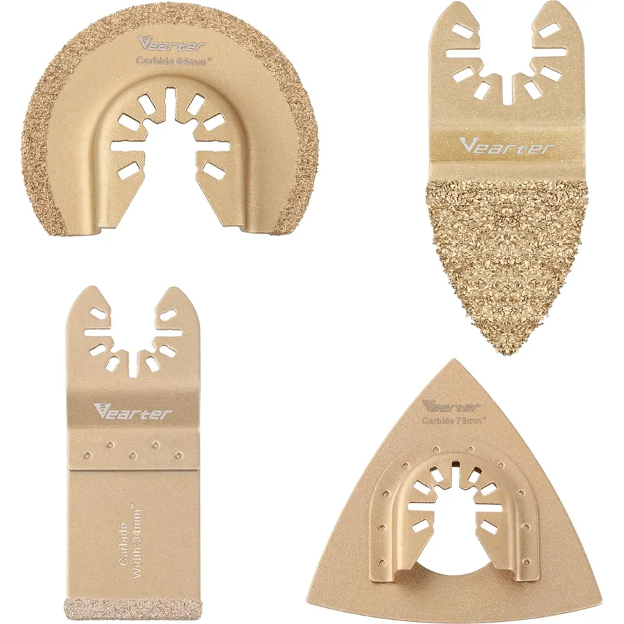 6PCS Carbide Oscillating Tool Blade for Grit Grout Removal Tile Cut