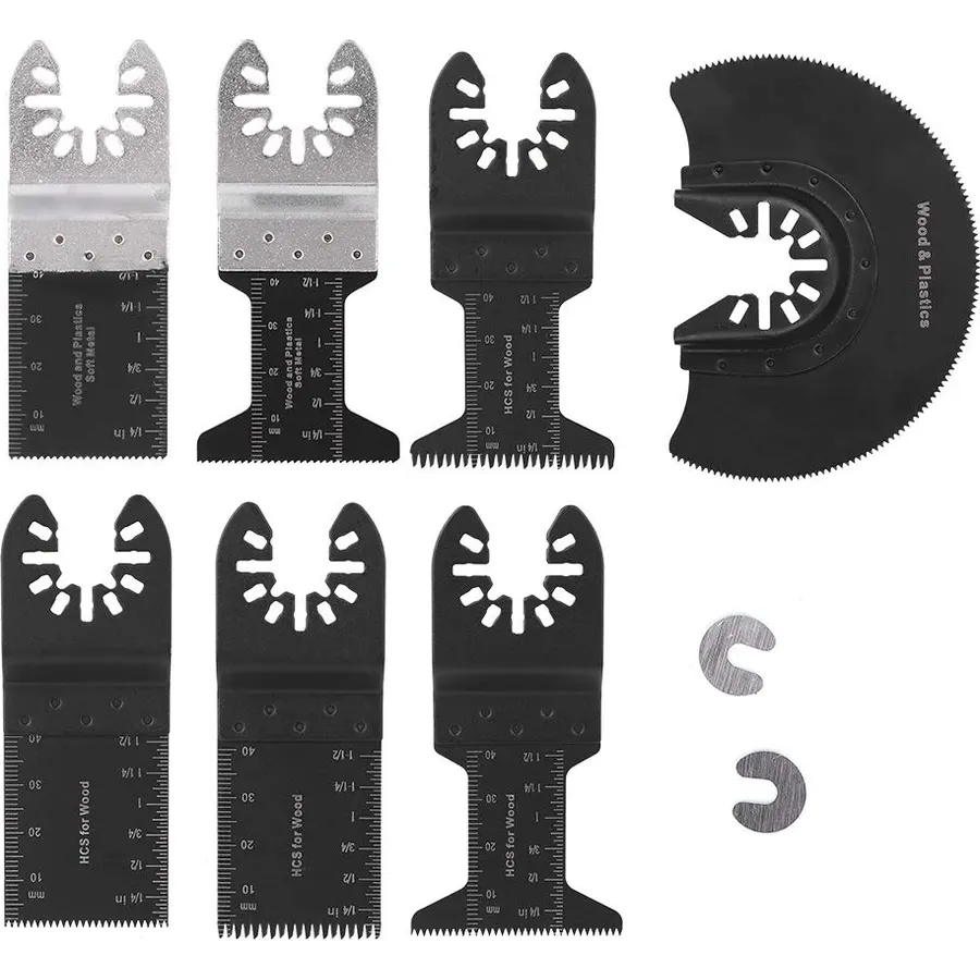 52PCS Carbon Steel cillating Multi Tool Access Kit, Hope for Wood Cutting, Pla and Metal, Includes 50 s and 2 Gaskets for DIY Home