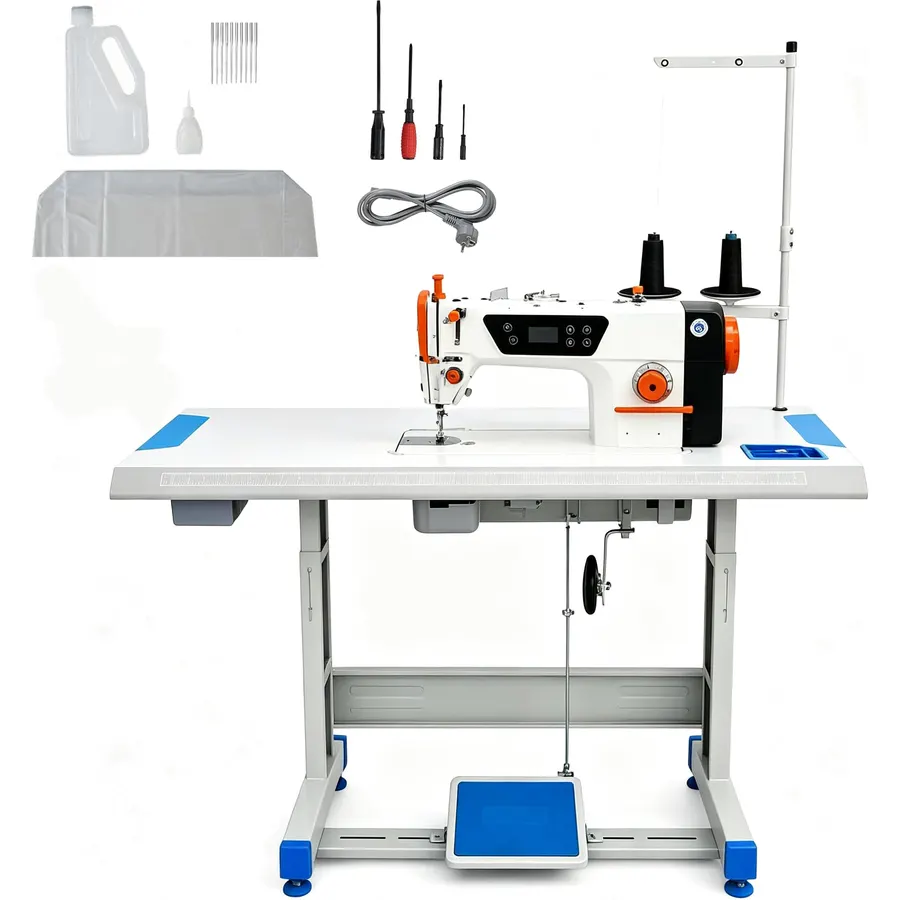 550W Servo Motor Commercial Industrial Sewing Machine, 5000 SPM High Speed