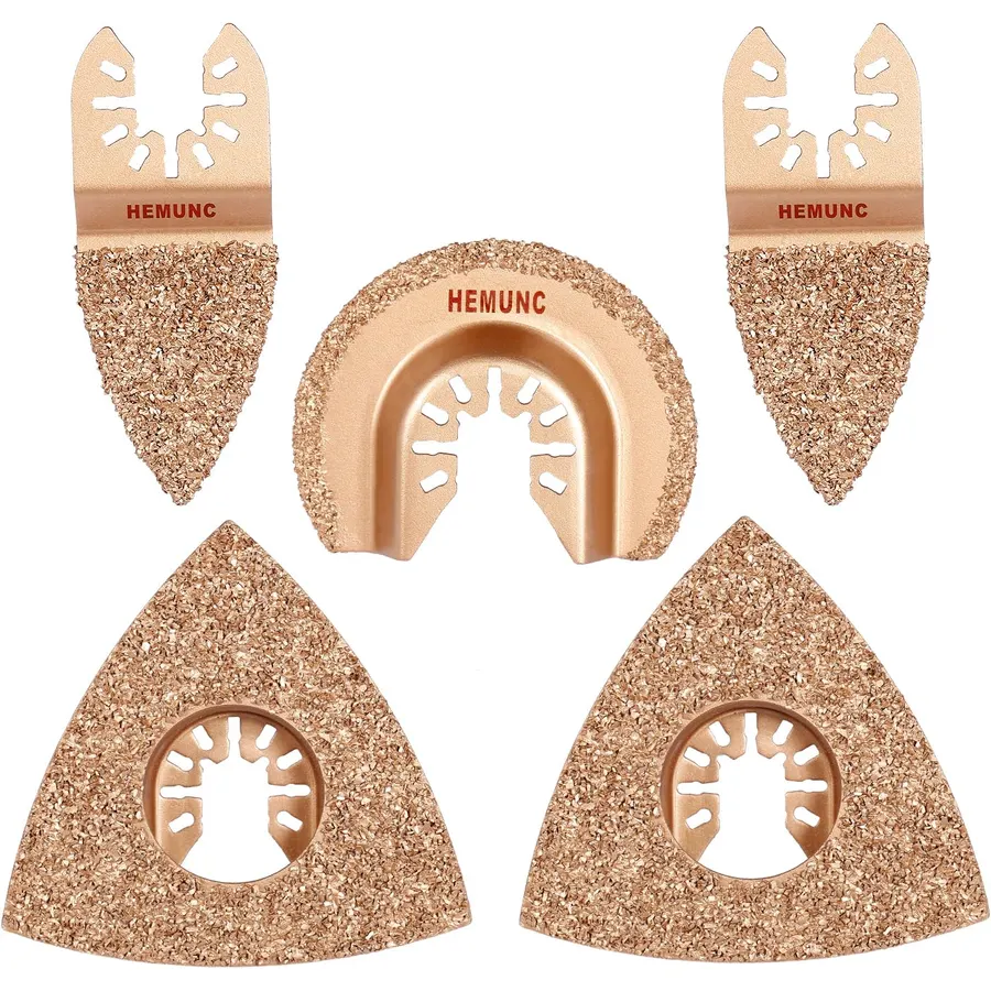 6Pcs Oscillating Saw Blades Carbide Universal Kit for Tile