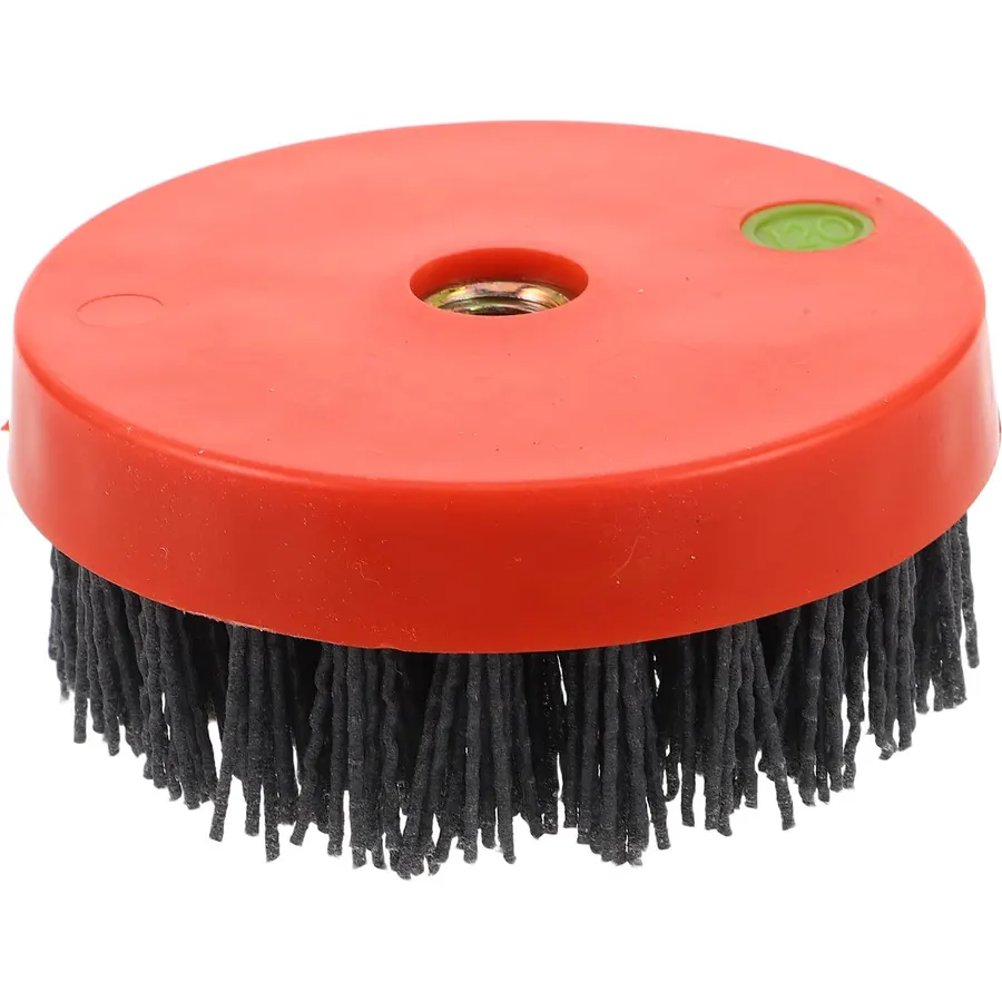 /8 Inch Nylon Abrasive Cup Brush, Coarse Bristle Paint Removal Tool