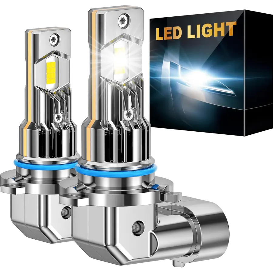 9006 HB4 LED Headlight Bulbs, 50000LM 6500K Cool White, DOT Approved
