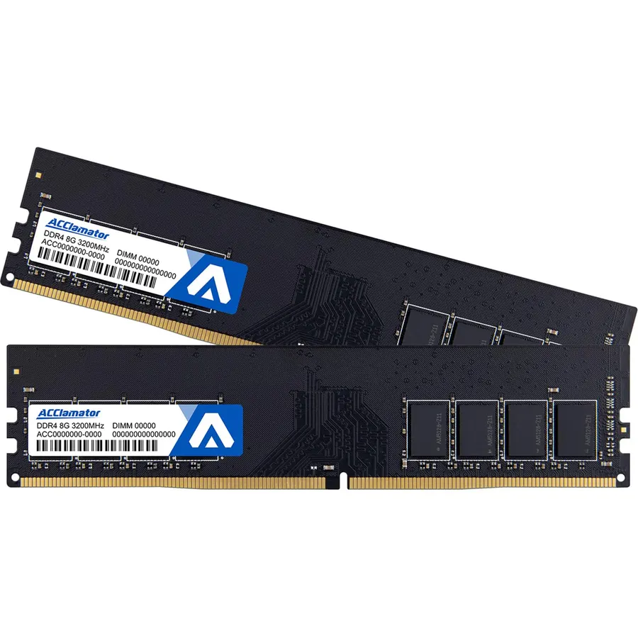 Acclamator DDR4 RAM 16GB (2x8GB) 3200MHz PC4-25600 XMP CL18 1.35V DIMM