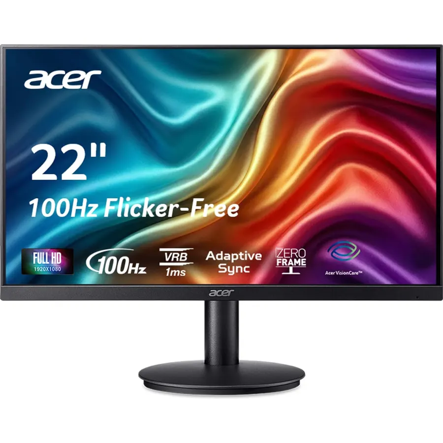 Acer 21.5in FHD 1920x1080 100Hz Office Monitor KB220Q H2bi