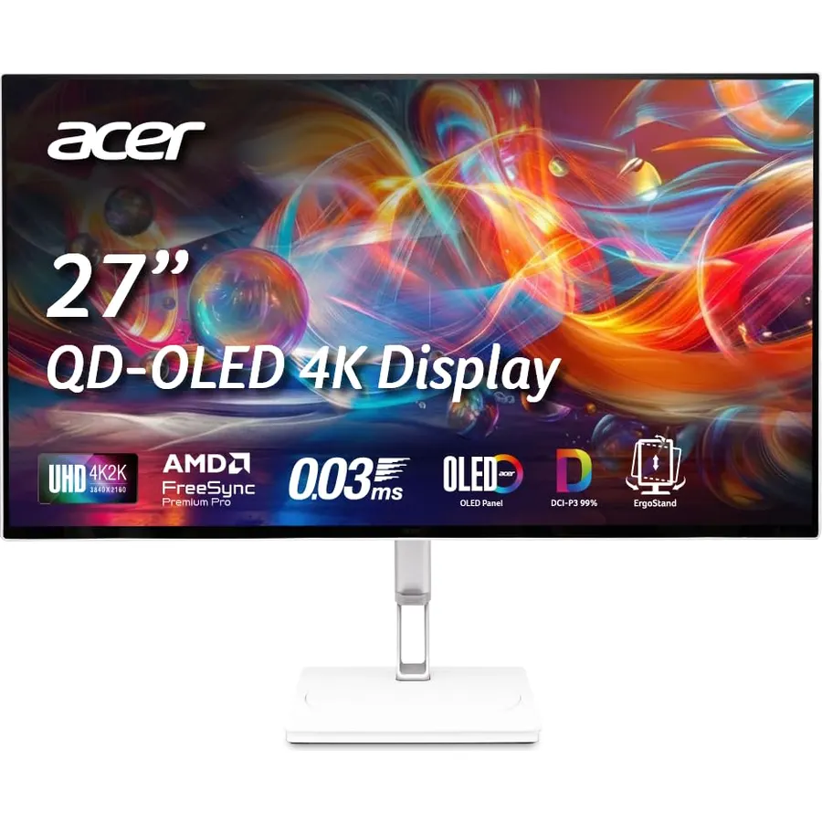 Acer 26.5in 4K 3840x2160 QD-OLED 120Hz Office Monitor CE270K Gwmiipprx