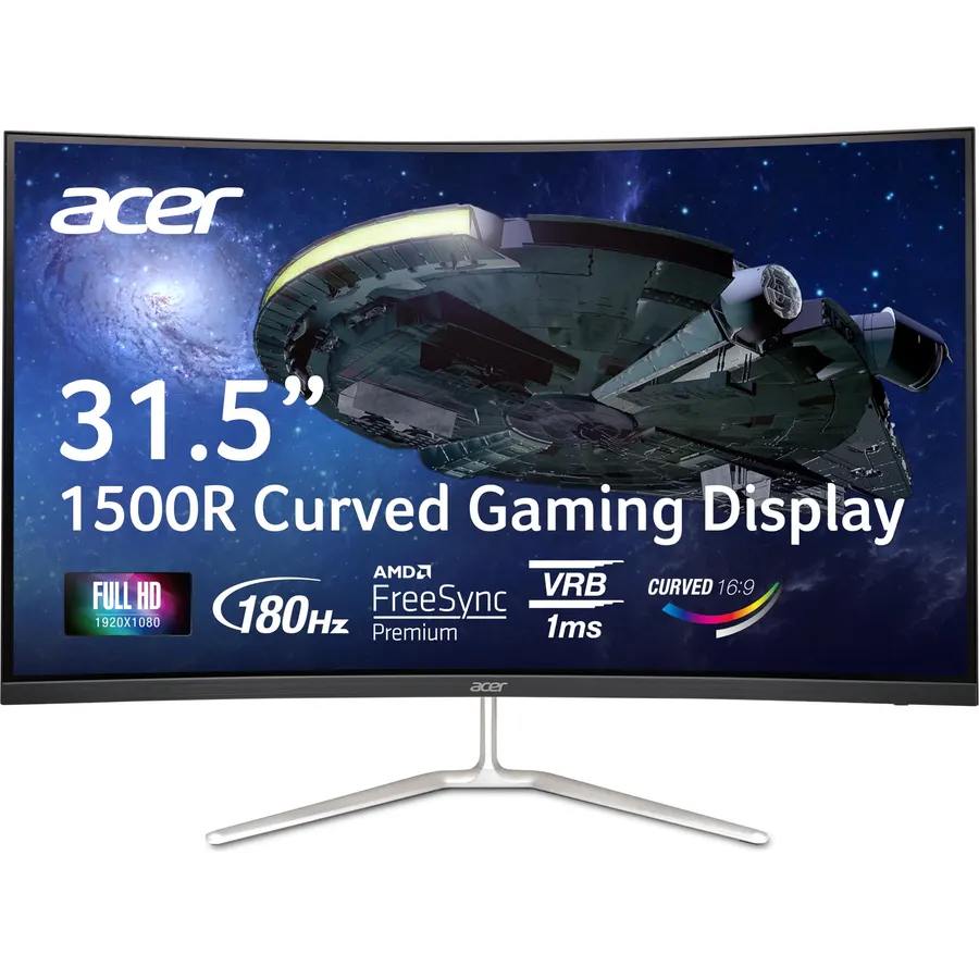 Acer Nitro 31.5in FHD 1920x1080 Curved 180Hz Gaming Monitor EDA320Q Pbiipx
