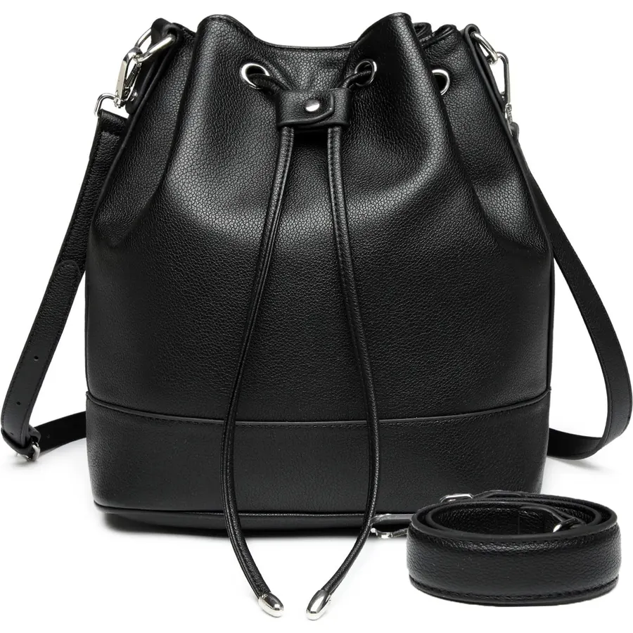 AFKOMST Crossbody Bucket Bag and Medium Shoulder Purse for Women