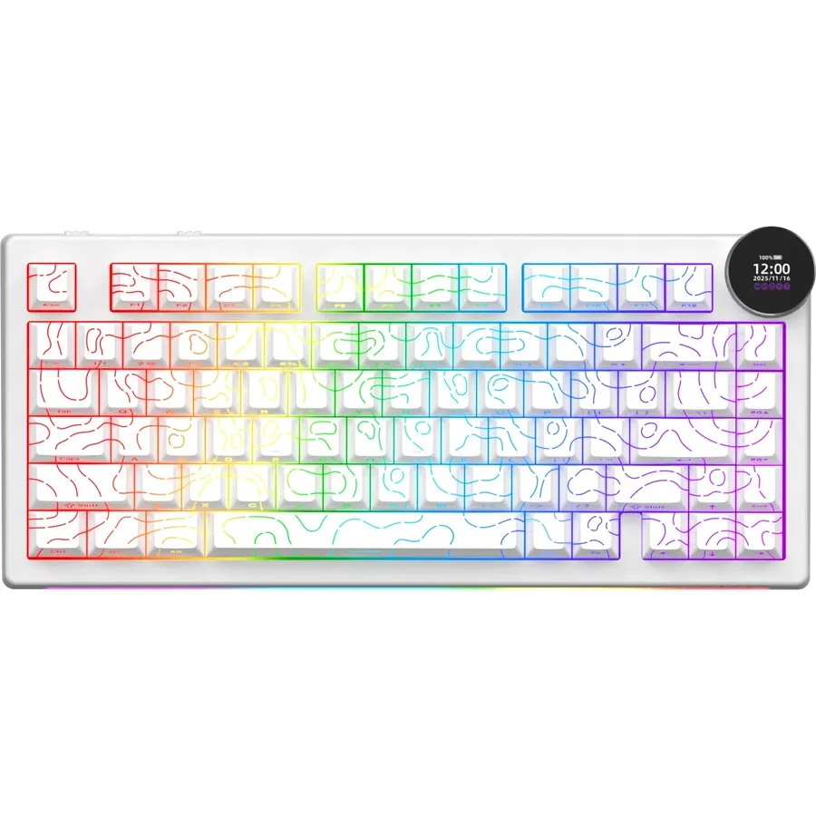 AK820 V2 75% Mechanical Keyboard, Tri-Mode, 10000mAh Battery, Gasket Mount