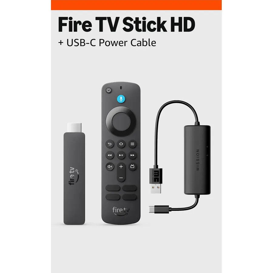 Amazon Fire TV Stick 4K Max Streaming Device with AI-Powered Fire TV Search, Wi-Fi 6E + All-New Made for Amazon USB Power Cable Bundle