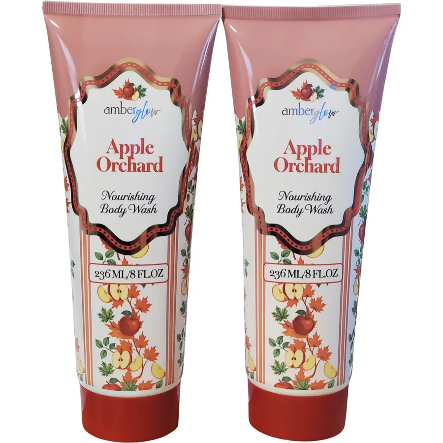 Amber Glow Apple Orchard Nourishing Body Wash, 236 ml, 2-Pack