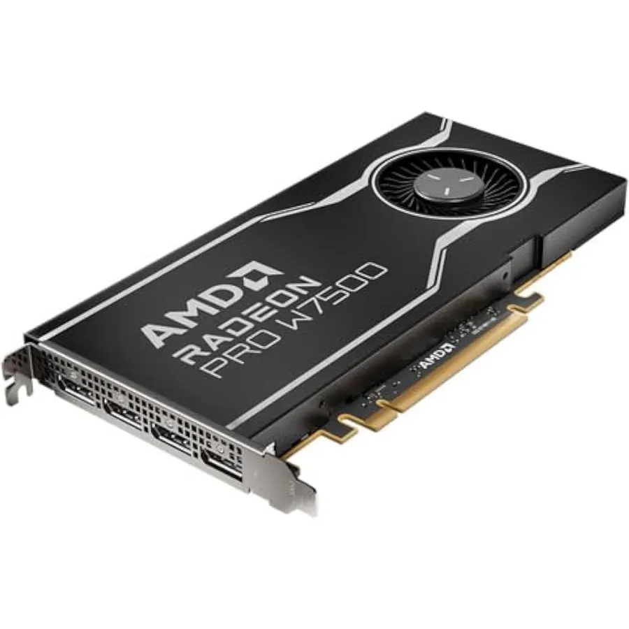AMD Radeon Pro W7500 Graphic Card - 8 GB GDDR6 - Full-Height, Desktop, DisplayPort Video Output Interface