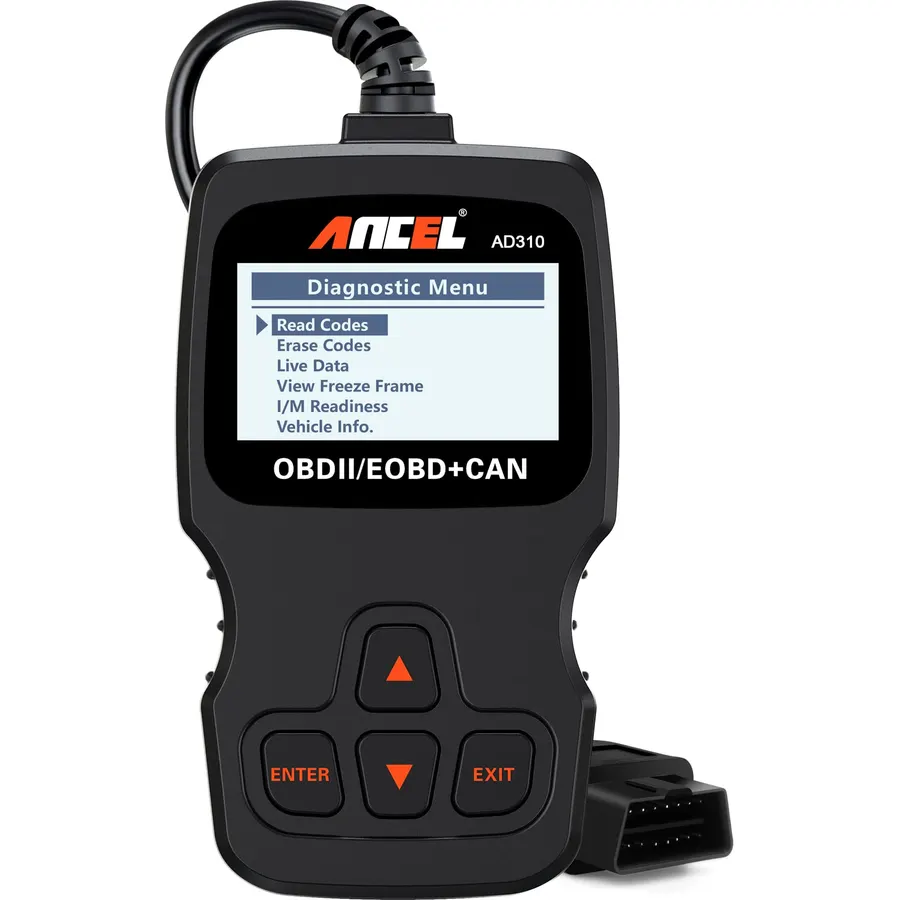 ANCEL AD310 Classic Enhanced Universal OBD II Scanner Car Engine Fault Code Reader CAN Diagnostic Scan Tool, Read and Clear Error Codes for 1996 or Newer OBD2 Protocol Vehicle (Black)