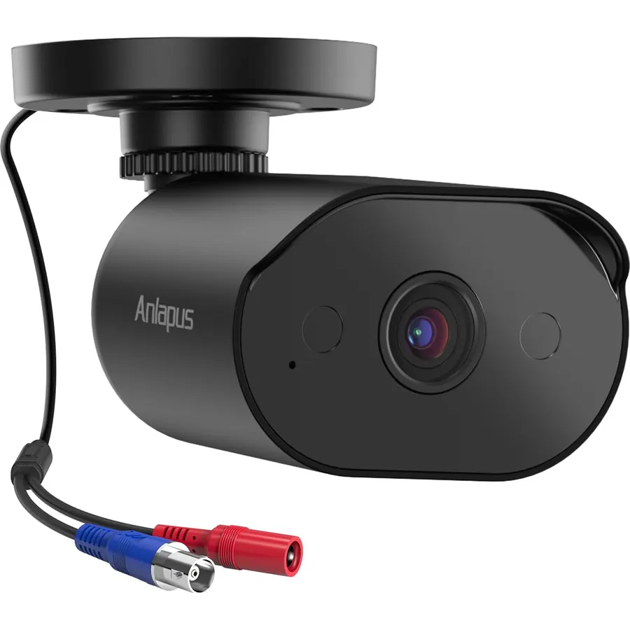 Anlapus 4K 8MP Add-On Wired Bullet TVI Security Camera, Audio Recording