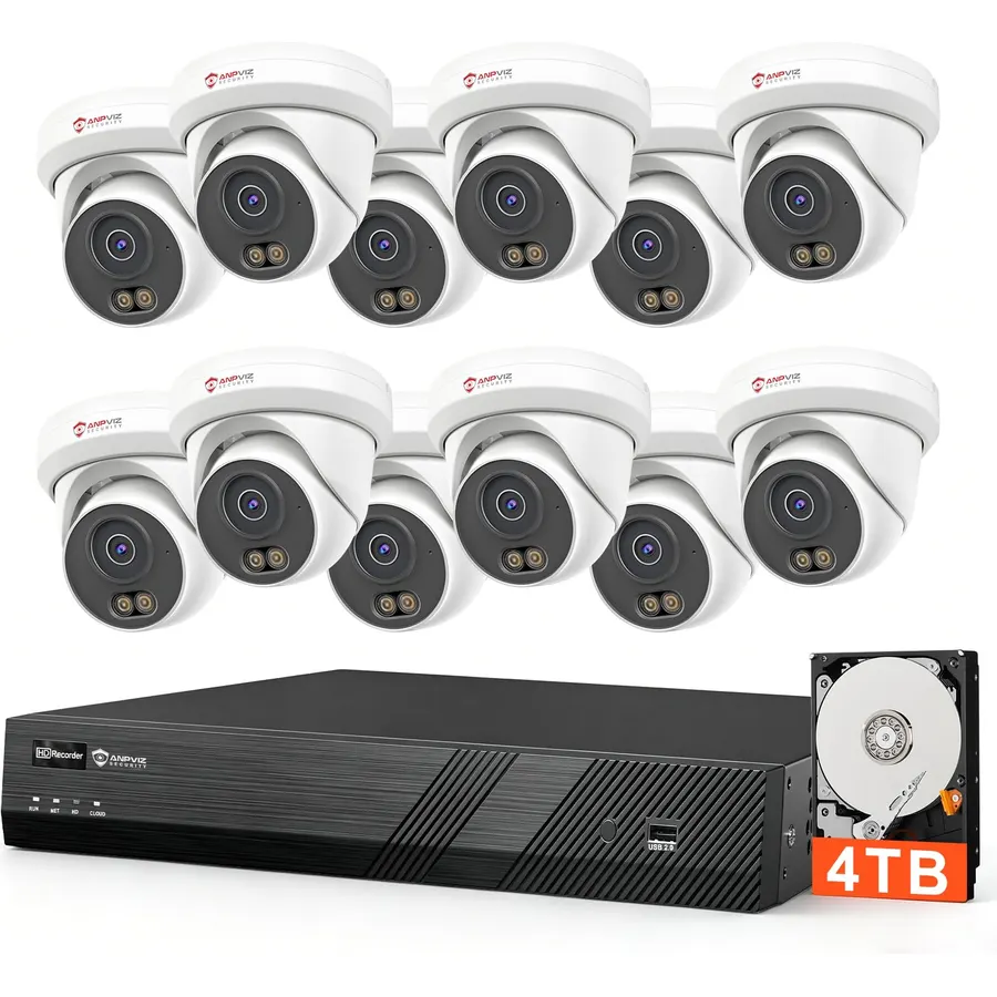 ONWOTE 16 Channel Security Camera System, 12MP NVR, 16x 6MP PoE IP Cameras