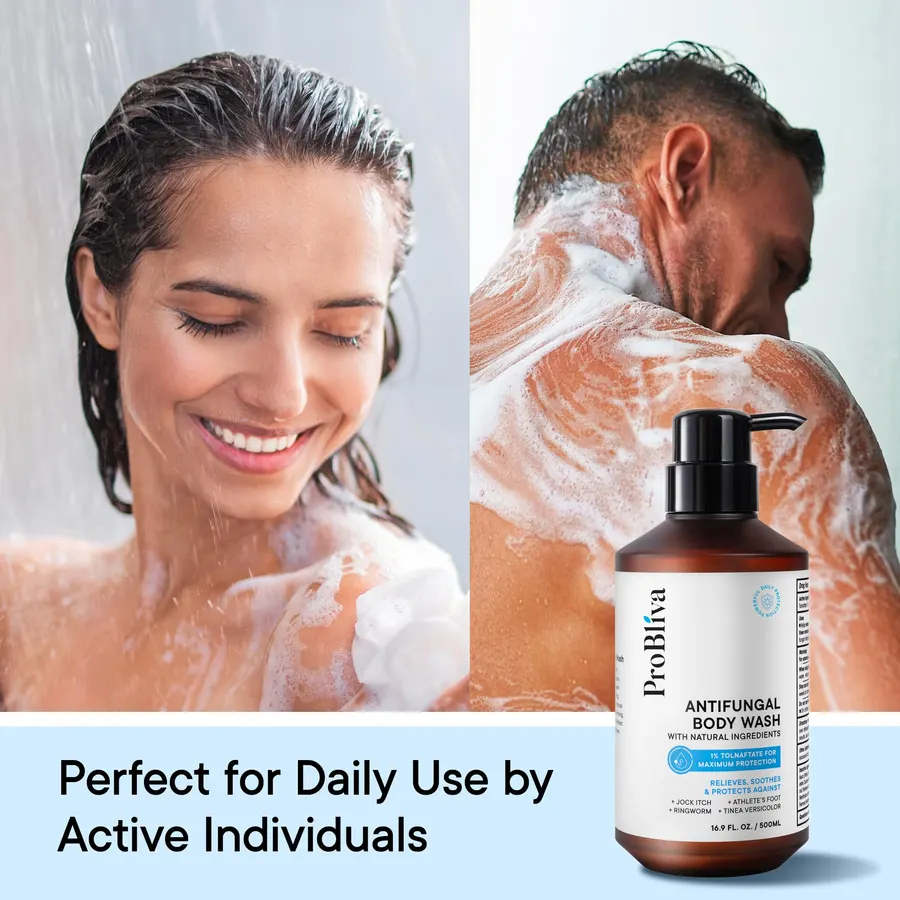 Antifungal with KP Smoothing Body Wash Bundle Set Cleanser Gel 33.8 fl oz