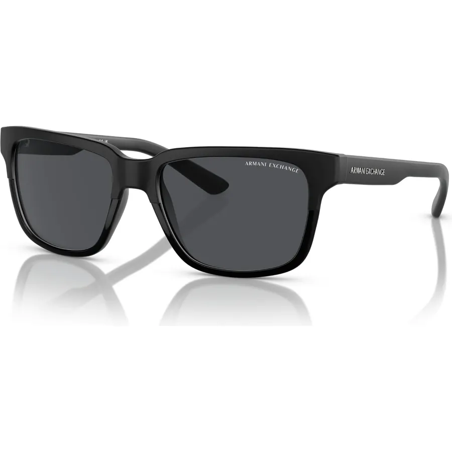 Armani Exchange AX4026S Square Sunglasses for Men for Women + BUNDLE with Accessory Eyewear Kit