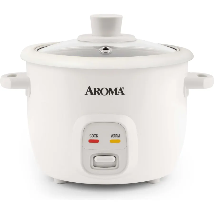 Aroma Housewares 4-Cups (Cooked) / 1Qt. Rice & Grain Cooker (ARC-302NG), White