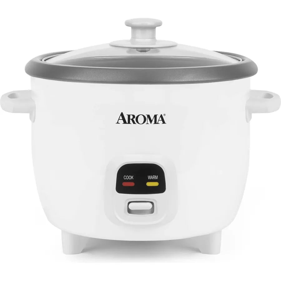 AROMA® Digital Rice Cooker, Multicooker, 6-Cup (Uncooked) / 12-Cup (Cooked), Steamer, Slow Cooker, Oatmeal Cooker, Grain Cooker, Auto Keep Warm, 3 Qt, Black, ARC-966BD