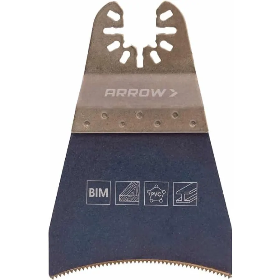 Arrow OSC111-1 Bi-Metal Oscillating Multitool Pipecutting Saw Blade for Metal, Copper, and PVC Pipe, Universal, Fits Most Multitools, Includes Adpater, 2-9/16 Inch