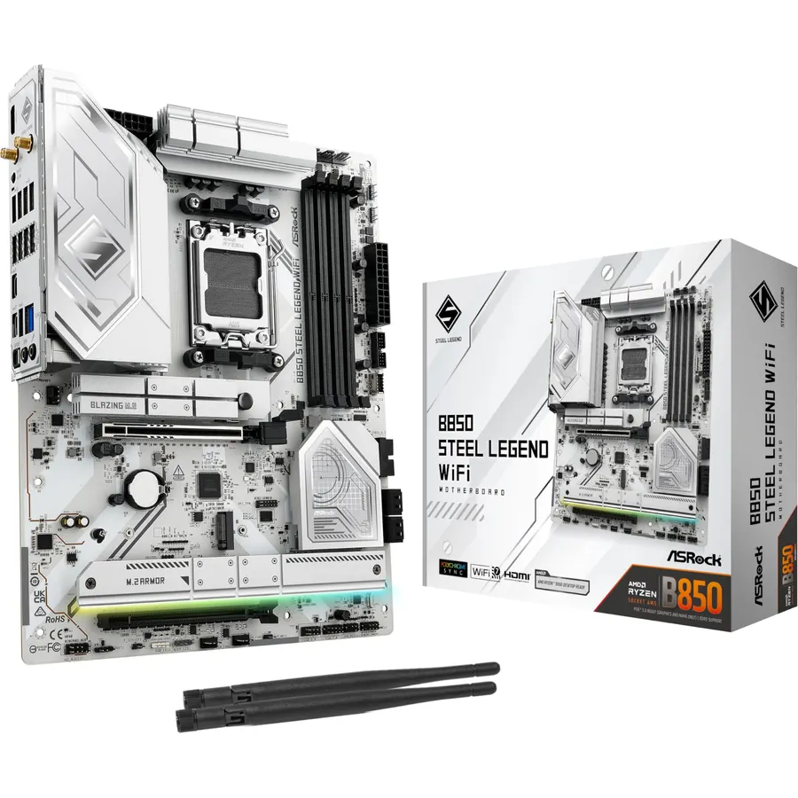 ASRock B650M Pro X3D WiFi 6E AMD AM5 Micro-ATX Motherboard, Supports Ryzen 9000/8000/7000 Series Processors, DDR5 8000+ (OC), PCIe 5.0, 2.5G LAN, 8+2+1 Power Phase
