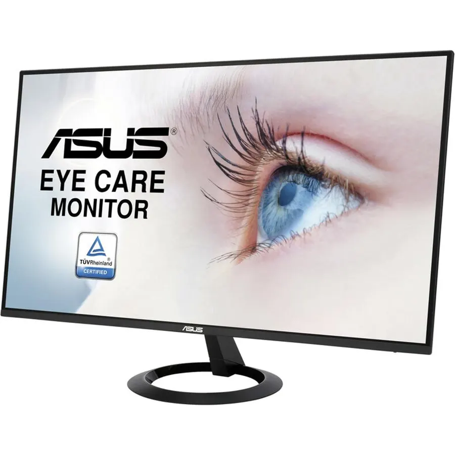 ASUS 27” 1080P Monitor (VZ27EHE) - Full HD, IPS, 75Hz, 1ms, Adaptive-Sync/FreeSync, Low Blue Light, Flicker Free, Ultra-Slim, VESA Mountable, Frameless, HDMI, VGA