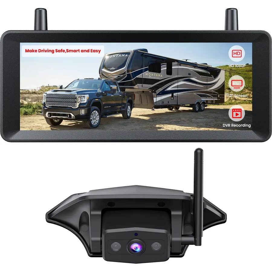 AUTO-VOX Wireless RV Backup Camera, 30Min Plug and Play Setup
