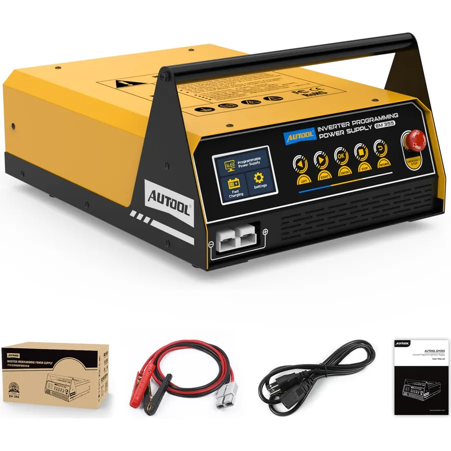 AUTOOL Flash Reprogramming Power Supply 120A Heavy Duty Battery Charger