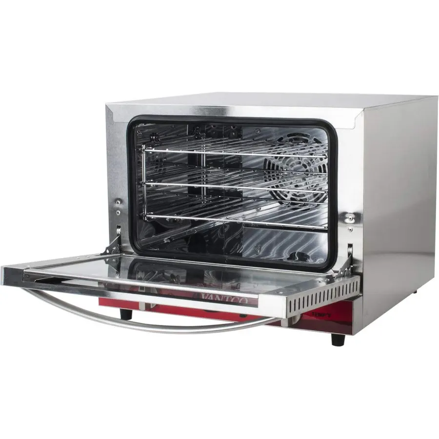 Avantco CO-14 Quarter Size Commercial Countertop Convection Oven Counter Top, 0.8 Cu. Ft. - 120V, 1440W