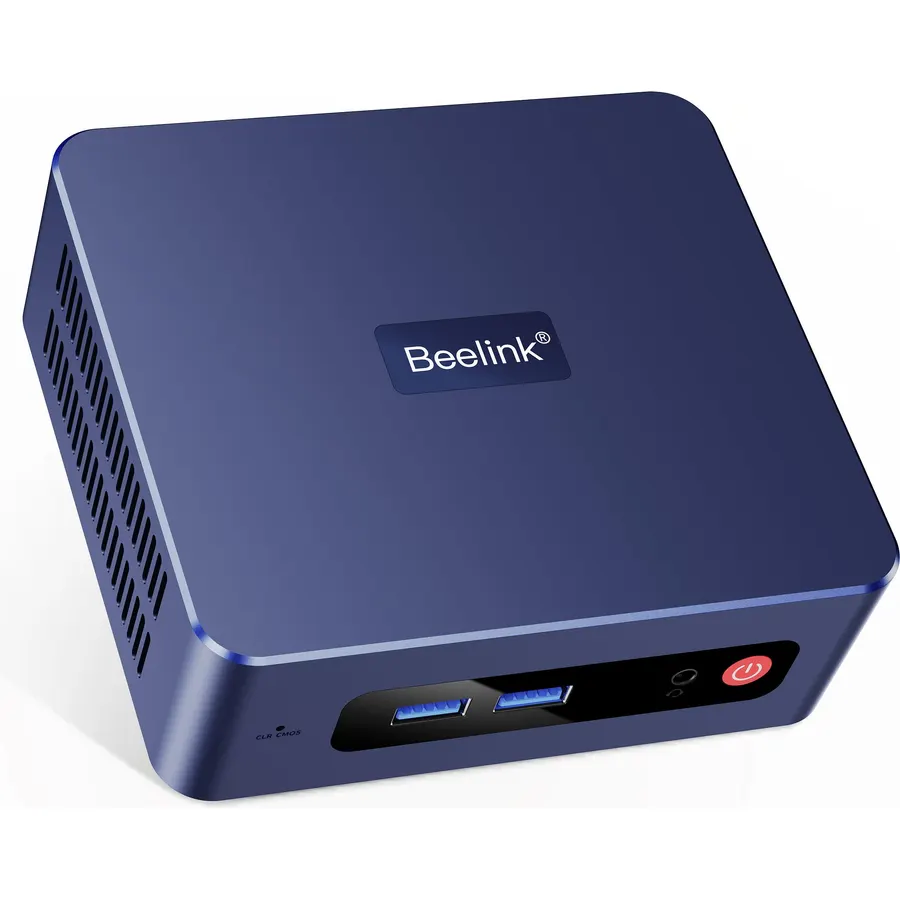 Beelink SER3 mini PC, AMD Ryzen 3200U (Up to 3.5GHz), 16GB DDR4 500GB PCle SSD，mini Computer Support 4K Dual-Screen Display/1000M LAN/WiFi5/BT5, Home/Office Mini Desktop Computer
