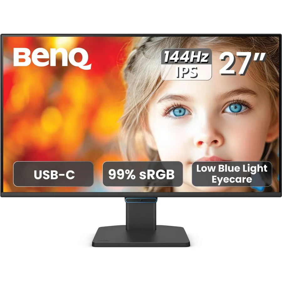 BenQ GW2790C 27" IPS Computer Montior 1080P FHD 144Hz Game-Ready, Home Office, USB-C, Visual Optimizer, Flicker-Free, Low Blue Light, Ultra Slim Bezel, TUV-Certified, Eye-CareU