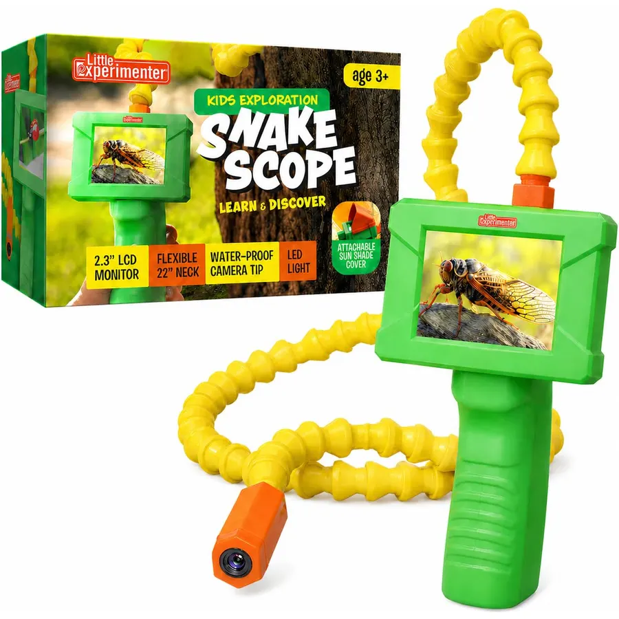 Borescope Snake Scope Camera for Kids, Light, Rechargeable STEM Toy 4-11