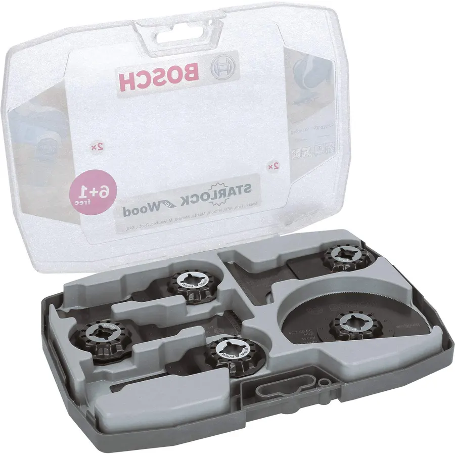 Bosch 2608664623 Starlock Multi Tool Wood Blade Set 7pce